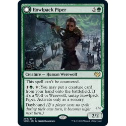 画像1: 【ENG】★Foil★吠え群れの笛吹き/野生の歌を吠えるもの/Howlpack Piper/Wildsong Howler[MTG_VOW_205R]