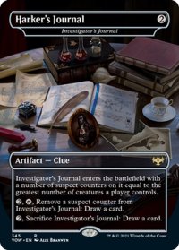 【ENG】★Foil★調査官の日誌/Investigator's Journal[MTG_VOW_345R]