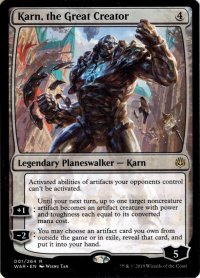 【ENG】大いなる創造者、カーン/Karn, the Great Creator[MTG_WAR_001R]