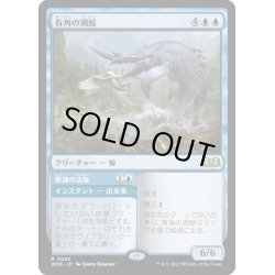 画像1: 【JPN】有角の湖鯨/Horned Loch-Whale[MTG_WOE_0053_R]