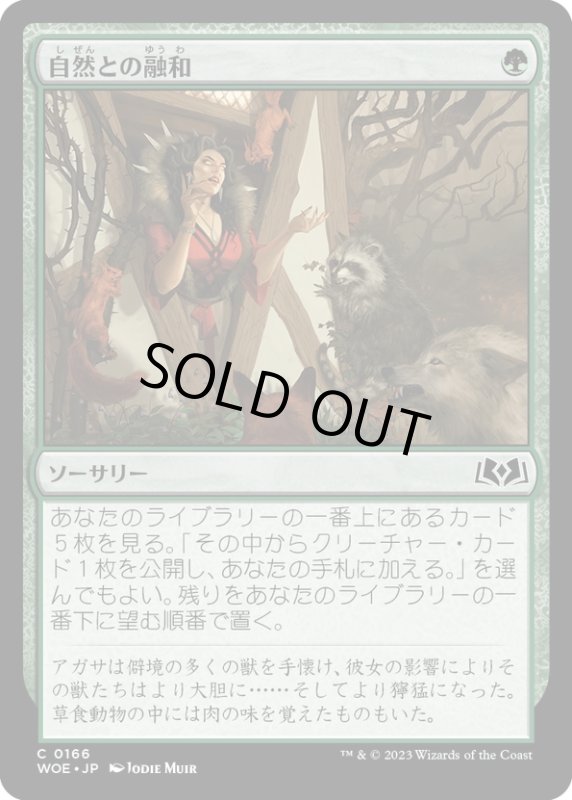 画像1: 【JPN】自然との融和/Commune with Nature[MTG_WOE_0166_C] (1)