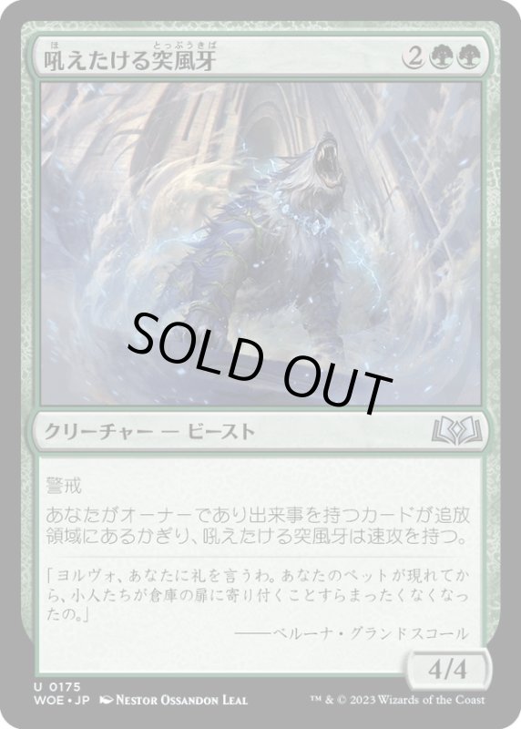 画像1: 【JPN】吼えたける突風牙/Howling Galefang[MTG_WOE_0175_U] (1)