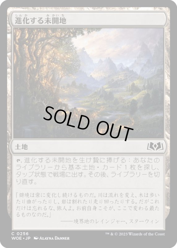 画像1: 【JPN】進化する未開地/Evolving Wilds[MTG_WOE_0256_C] (1)