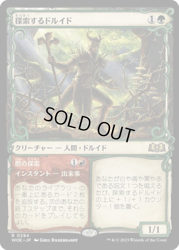 画像1: 【JPN】探索するドルイド/Questing Druid[MTG_WOE_0294_R] (1)