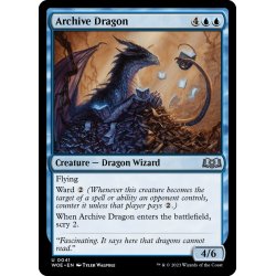 画像1: 【ENG】書庫のドラゴン/Archive Dragon[MTG_WOE_0041_U]