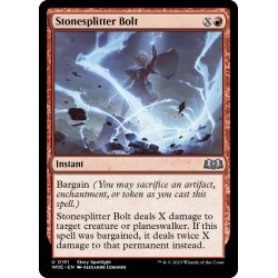 画像1: 【ENG】石断ちの稲妻/Stonesplitter Bolt[MTG_WOE_0151_U]