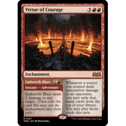 画像1: 【ENG】★Foil★勇気の徳目/Virtue of Courage[MTG_WOE_0157_M]