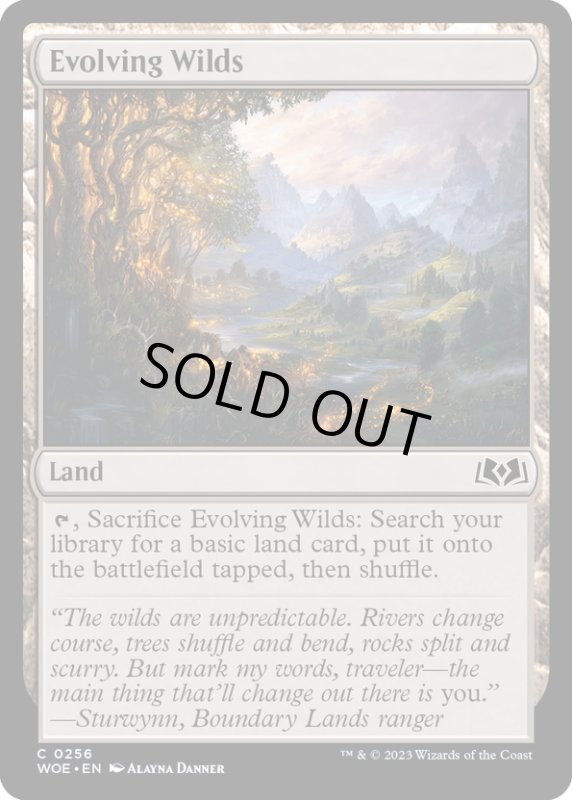 画像1: 【ENG】★Foil★進化する未開地/Evolving Wilds[MTG_WOE_0256_C] (1)