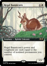 【ENG】★Foil★威厳あるバニコーン/Regal Bunnicorn[MTG_WOE_0326_R]