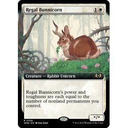 画像1: 【ENG】★Foil★威厳あるバニコーン/Regal Bunnicorn[MTG_WOE_0326_R]