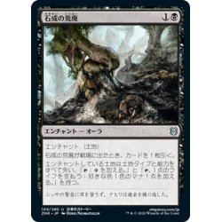 画像1: 【JPN】石成の荒廃/Lithoform Blight[MTG_ZNR_109U]