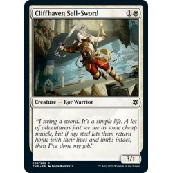 画像1: 【ENG】岸壁安息所の売剣/Cliffhaven Sell-Sword[MTG_ZNR_008C]