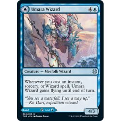 画像1: 【ENG】ウマーラの魔術師/ウマーラの空滝/Umara Wizard/Umara Skyfalls[MTG_ZNR_086U]