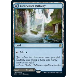 画像1: 【ENG】★Foil★清水の小道/泥水の小道/Clearwater Pathway/Murkwater Pathway[MTG_ZNR_260R]