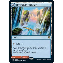 画像1: 【ENG】★Foil★河川滑りの小道/溶岩滑りの小道/Riverglide Pathway/Lavaglide Pathway[MTG_ZNR_264R]