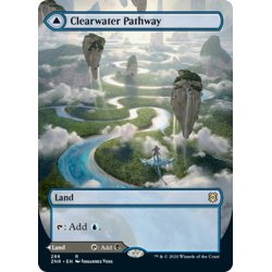 画像1: 【ENG】清水の小道/泥水の小道/Clearwater Pathway/Murkwater Pathway[MTG_ZNR_286R]