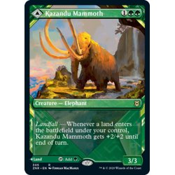 画像1: 【ENG】カザンドゥのマンモス/カザンドゥの谷/Kazandu Mammoth/Kazandu Valley[MTG_ZNR_305R]