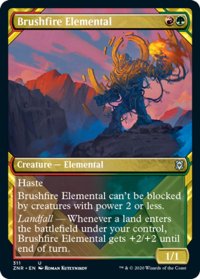 【ENG】★Foil★山火事の精霊/Brushfire Elemental[MTG_ZNR_311U]