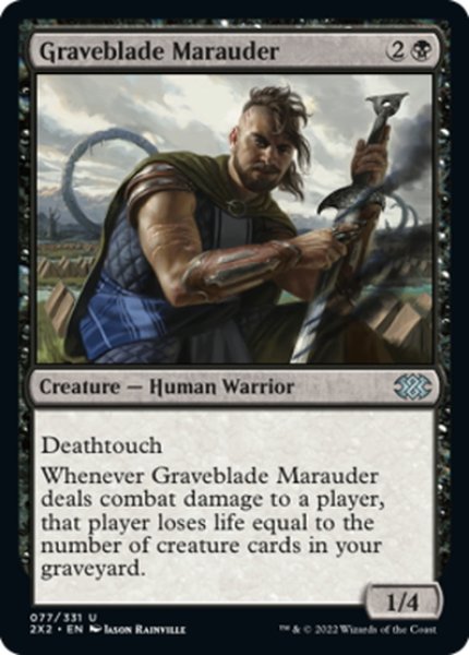 画像1: 【ENG】墓刃の匪賊/Graveblade Marauder[MTG_2X2_077U] (1)