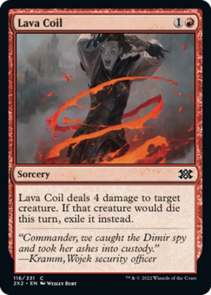 画像1: 【ENG】★Foil★溶岩コイル/Lava Coil[MTG_2X2_116C] (1)