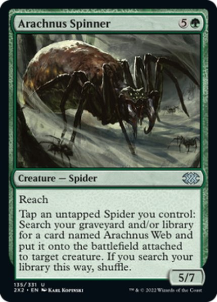 画像1: 【ENG】アラクナスの紡ぎ手/Arachnus Spinner[MTG_2X2_135U] (1)