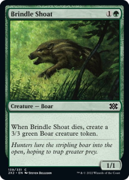 画像1: 【ENG】斑の子猪/Brindle Shoat[MTG_2X2_139C] (1)