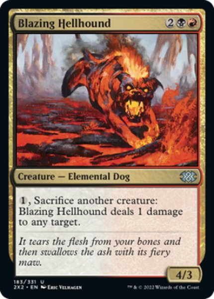 画像1: 【ENG】猛火のヘルハウンド/Blazing Hellhound[MTG_2X2_183U] (1)