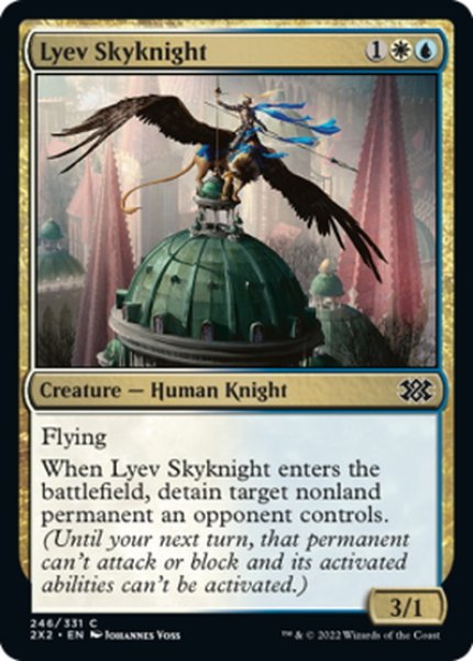 画像1: 【ENG】リーヴの空騎士/Lyev Skyknight[MTG_2X2_246C] (1)