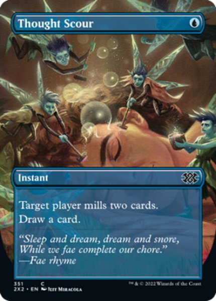 画像1: 【ENG】★Foil★思考掃き/Thought Scour[MTG_2X2_351C] (1)