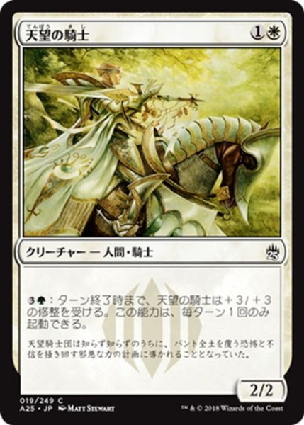 画像1: 【JPN】天望の騎士/Knight of the Skyward Eye[MTG_A25_019C] (1)