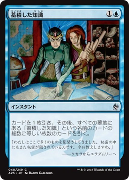 画像1: 【JPN】蓄積した知識/Accumulated Knowledge[MTG_A25_040C] (1)