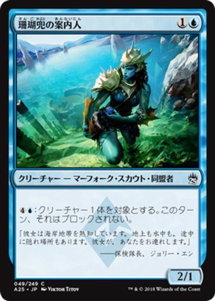 画像1: 【JPN】珊瑚兜の案内人/Coralhelm Guide[MTG_A25_049C] (1)