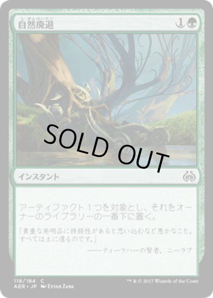 画像1: 【JPN】自然廃退/Natural Obsolescence[MTG_AER_118C] (1)