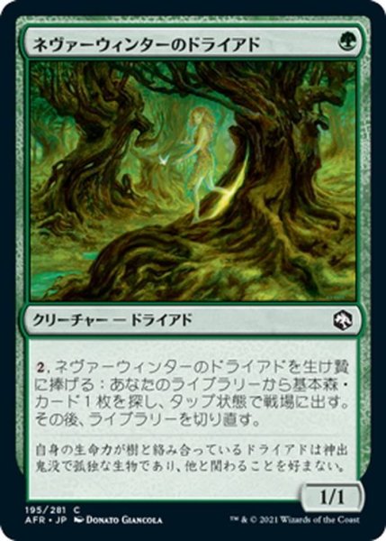 画像1: 【JPN】ネヴァーウィンターのドライアド/Neverwinter Dryad[MTG_AFR_195C] (1)