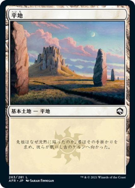 画像1: 【JPN】平地/Plains[MTG_AFR_263L] (1)