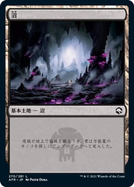 画像1: 【JPN】沼/Swamp[MTG_AFR_270L] (1)