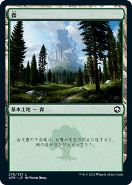 画像1: 【JPN】森/Forest[MTG_AFR_278L] (1)