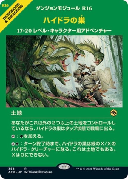 画像1: 【JPN】ハイドラの巣/Lair of the Hydra[MTG_AFR_356R] (1)