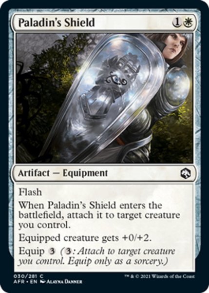 画像1: 【ENG】パラディンの盾/Paladin's Shield[MTG_AFR_030C] (1)