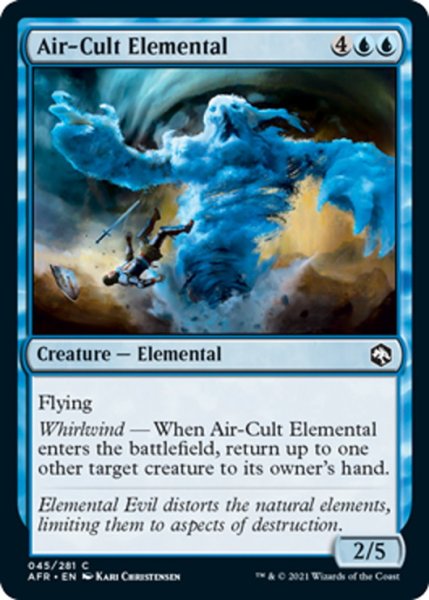 画像1: 【ENG】大気教団の精霊/Air-Cult Elemental[MTG_AFR_045C] (1)