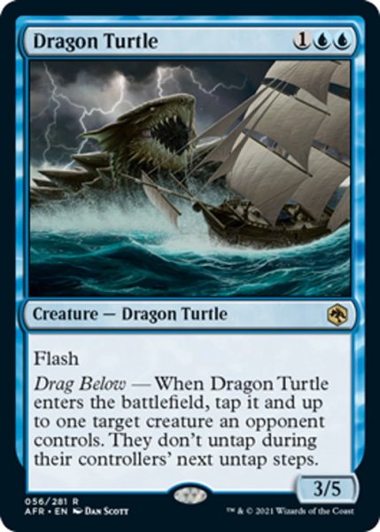 画像1: 【ENG】竜亀/Dragon Turtle[MTG_AFR_056R] (1)