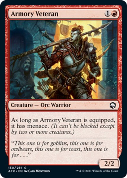 画像1: 【ENG】武器庫の古参/Armory Veteran[MTG_AFR_130C] (1)