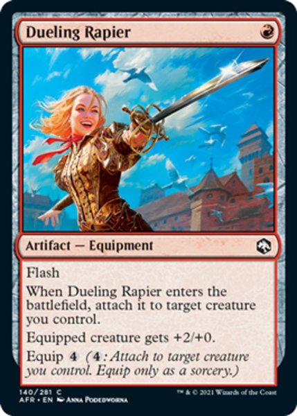 画像1: 【ENG】決闘のレイピア/Dueling Rapier[MTG_AFR_140C] (1)