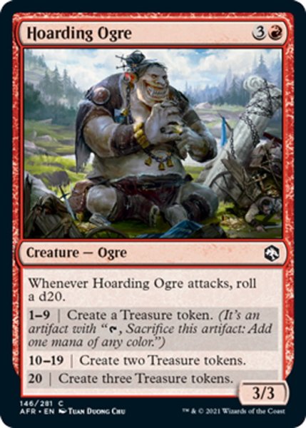 画像1: 【ENG】溜め込むオーガ/Hoarding Ogre[MTG_AFR_146C] (1)