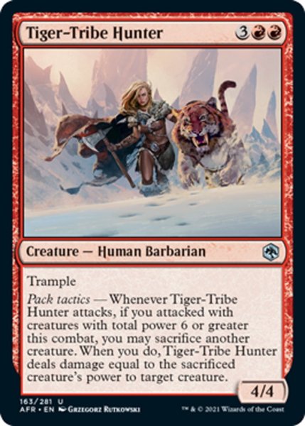 画像1: 【ENG】虎飼い族の狩人/Tiger-Tribe Hunter[MTG_AFR_163U] (1)