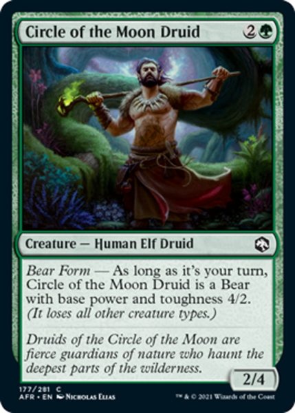 画像1: 【ENG】月の円環のドルイド/Circle of the Moon Druid[MTG_AFR_177C] (1)