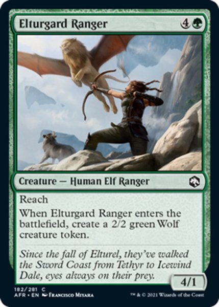 画像1: 【ENG】エルターガルドのレンジャー/Elturgard Ranger[MTG_AFR_182C] (1)