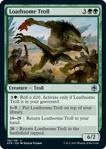 画像1: 【ENG】毒々しいトロール/Loathsome Troll[MTG_AFR_192U] (1)