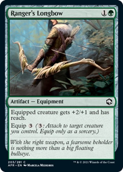 画像1: 【ENG】レンジャーの長弓/Ranger's Longbow[MTG_AFR_203C] (1)