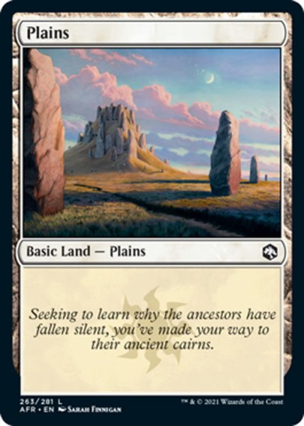 画像1: 【ENG】平地/Plains[MTG_AFR_263L] (1)